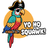 Bunter Papageienpirat Squawk