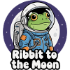 Frog Astronaut Moon Flight
