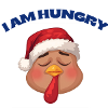 Dinde affamee Noël cartoon
