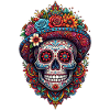 Mexican Dia de Muertos Sugar skull