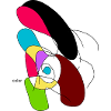 Bunter Abstract Papagei
