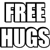 Free Hugs Bold Typography