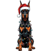 Doberman Christmas Pajama Costume