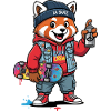 Red Panda Skate Crew Streetwear