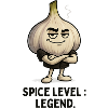 Garlic Legend Level Garlic Motif Illustration
