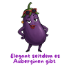 Elegant Eggplant Vegetable Motif Illustration