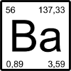 Ba Barium Element Style Design