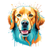 Bunter Hund Popart Porträt