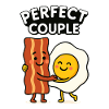 Perfect Couple Bacon Egg Breakfast