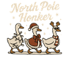 Polo Nord Honker Goose Natale Divertente Babbo Natale