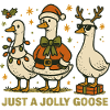 Noël juste une oie joyeuse drôle