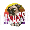 Inmate Retro Pug Funny Carnival Helau