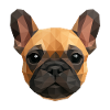 Polygone Bouledogue Français – Chien mignon