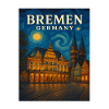 Bremen Night Light Skyline