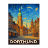 Dortmund Skyline Malerei