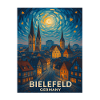Bielefeld Night Panorama Skyline