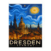 Dresden Night Light Skyline