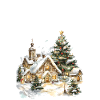Winter Village Christmas Dream Scene