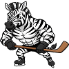 Cooles Zebra Eishockeyspieler Herrchen Hockey Fan
