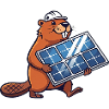 Beaver Installer Solar Panel Engineer Cartoon
