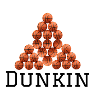 Logo pyramidal de basket-ball