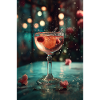 Fizzing Pink Citrus Cocktail