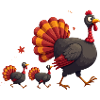 Bébé dinde de Thanksgiving