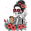 Mother Caffeine Mom Skeleton Coffee