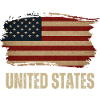 Grunge flag of America, proud American