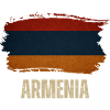Drapeau grunge de l’Arménie, j’aime l’Arménie
