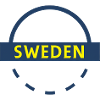 Sweden Banner Emblem Blue Yellow
