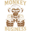 Monkey with Monkey Business Gun