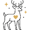 Herzdeer with star accent