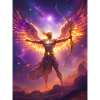 Celestial centaur archer shooting starfire arrows 