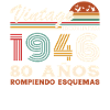 80ème Anniversaire 80 Ans Millésime 1946