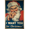 Weihnachtsmann Werbeplakat