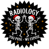 Radiology skeletons in Christmas style
