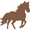 Pferd Silhouetten Geschenk Reiter