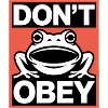 Don't obey - USA Frog T-Shirt