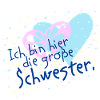 Big Sister, Heart Confetti Motif