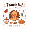 Thankful Hearts Turkey Autumn