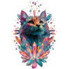 Rainbow Crystal Cat, Cute