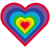 Regenbogen-Herz