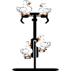 CYCLING GOOSE GEESE BIKE FAMILY