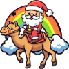 Camel Santa Claus Christmas