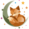Sleeping Fox on the Moon – Geometric