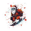 Santa Claus Snowboard
