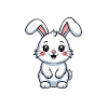 Lapin disant lapin drôle lapin cadeau
