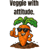 Carrot with attitude veggie