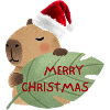 Weihnachtsbär mit Blattgruß